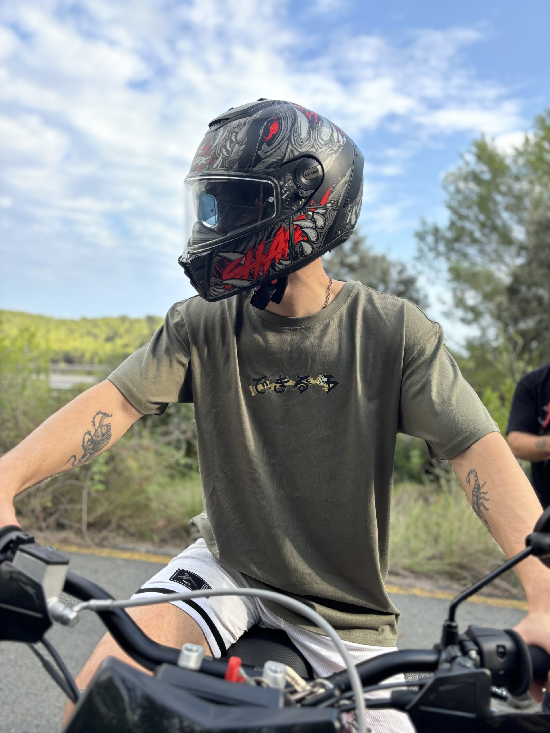 1 post moto green